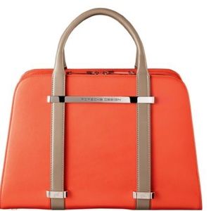 EUC PORSCHE DESIGN
Twinbag Orange Calfskin Leather Shoulder Bag